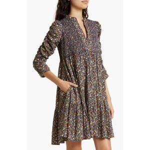 byTiMo Poplin Shift Dress Dark Blossom Floral Print Smocked Shopbop Tuckernuck
